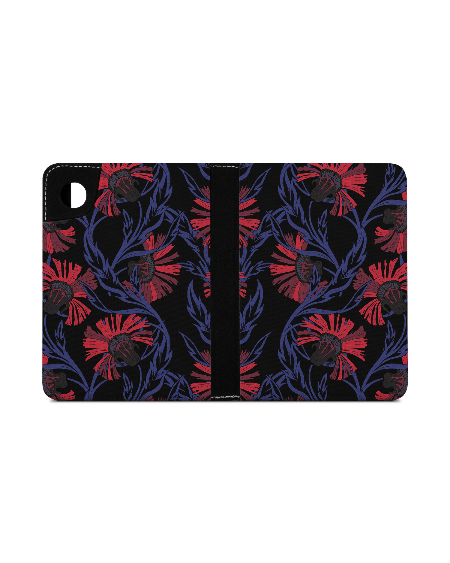 Midnight Floral eReader Case for tolino shine 4 (2022): Opened exterior view