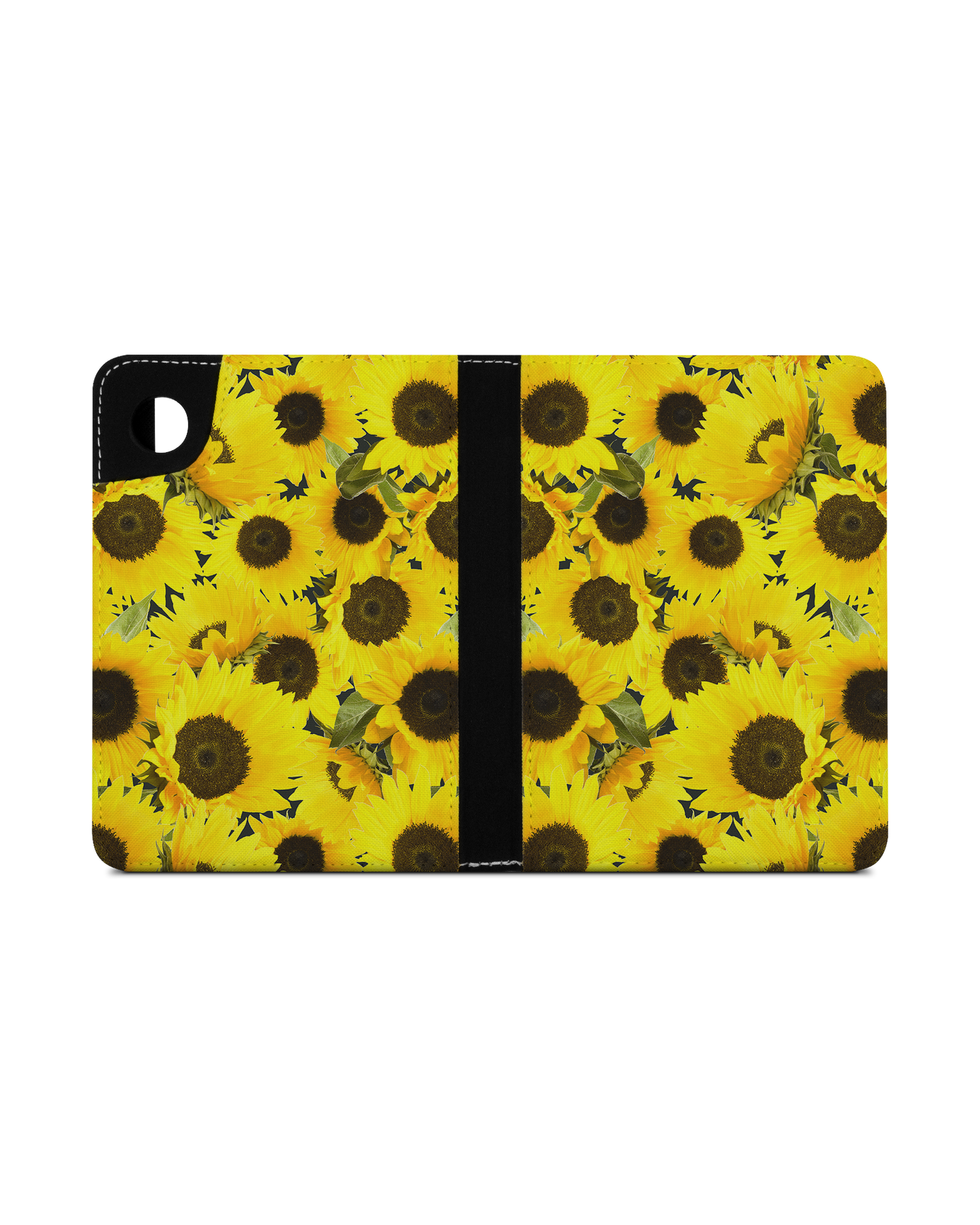 Sunflowers eReader Case for tolino shine 4 (2022): Opened exterior view