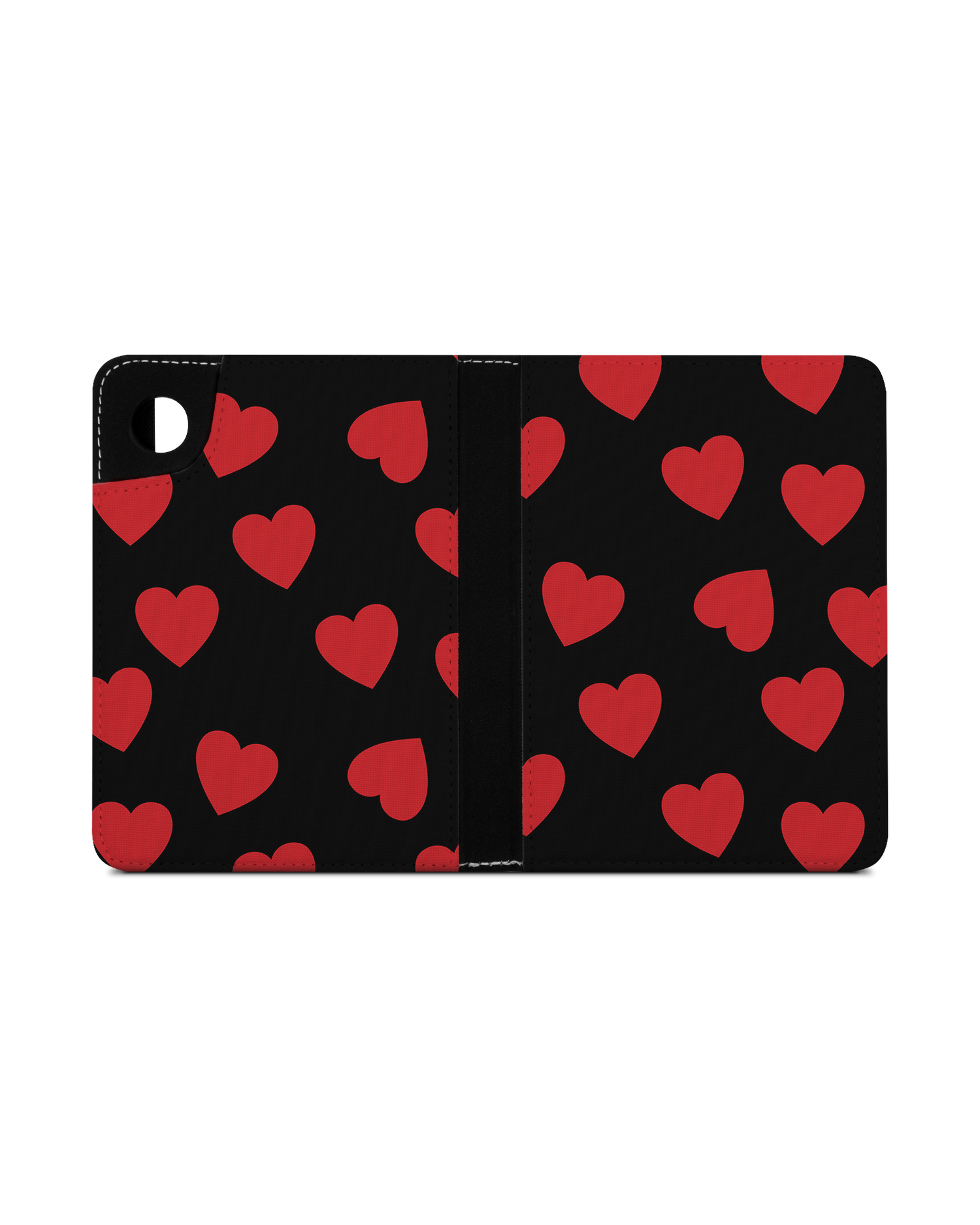 Repeating Hearts eReader Case for tolino shine 4 (2022): Opened exterior view