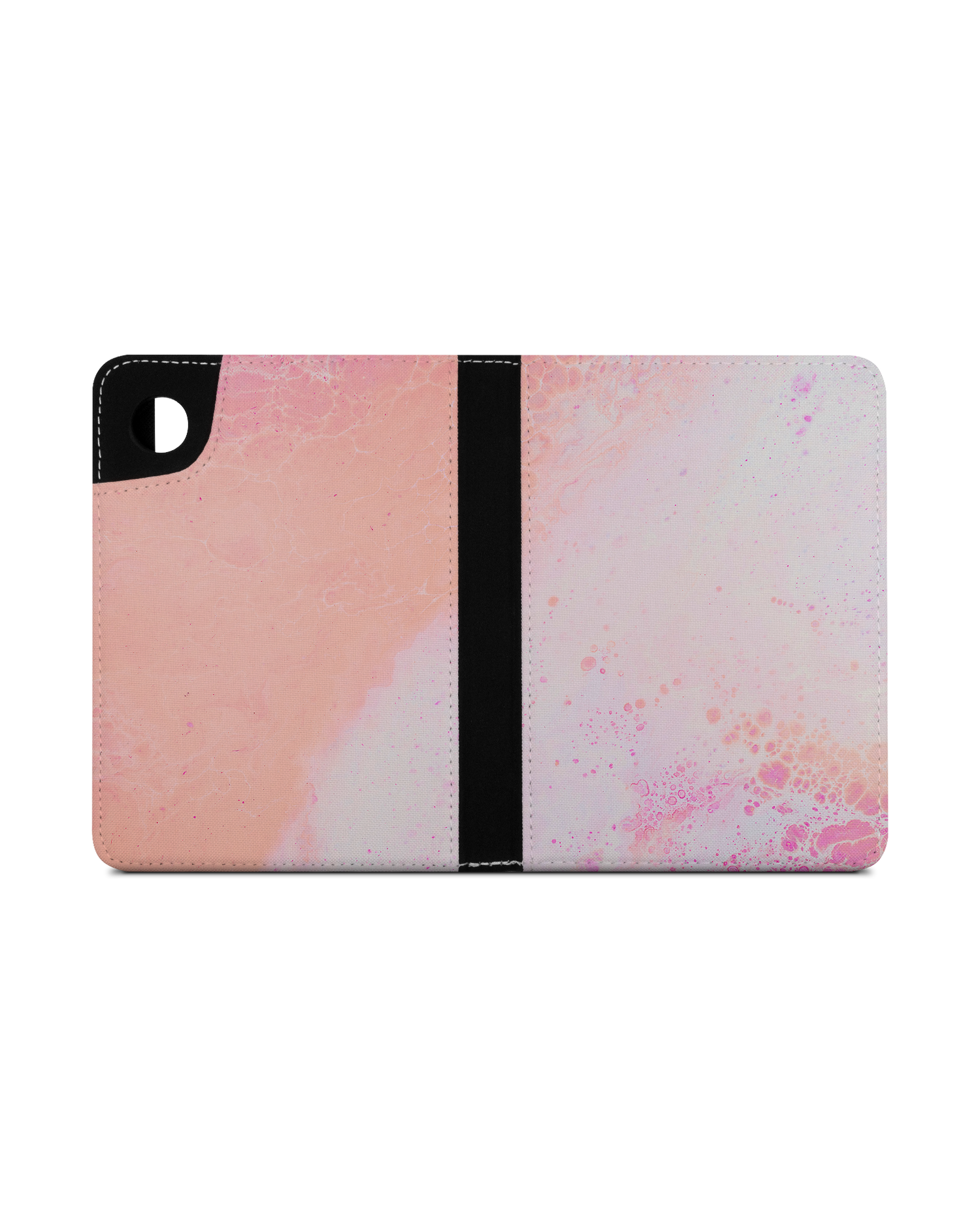 Peaches & Cream Marble eReader Case for tolino shine 4 (2022): Opened exterior view
