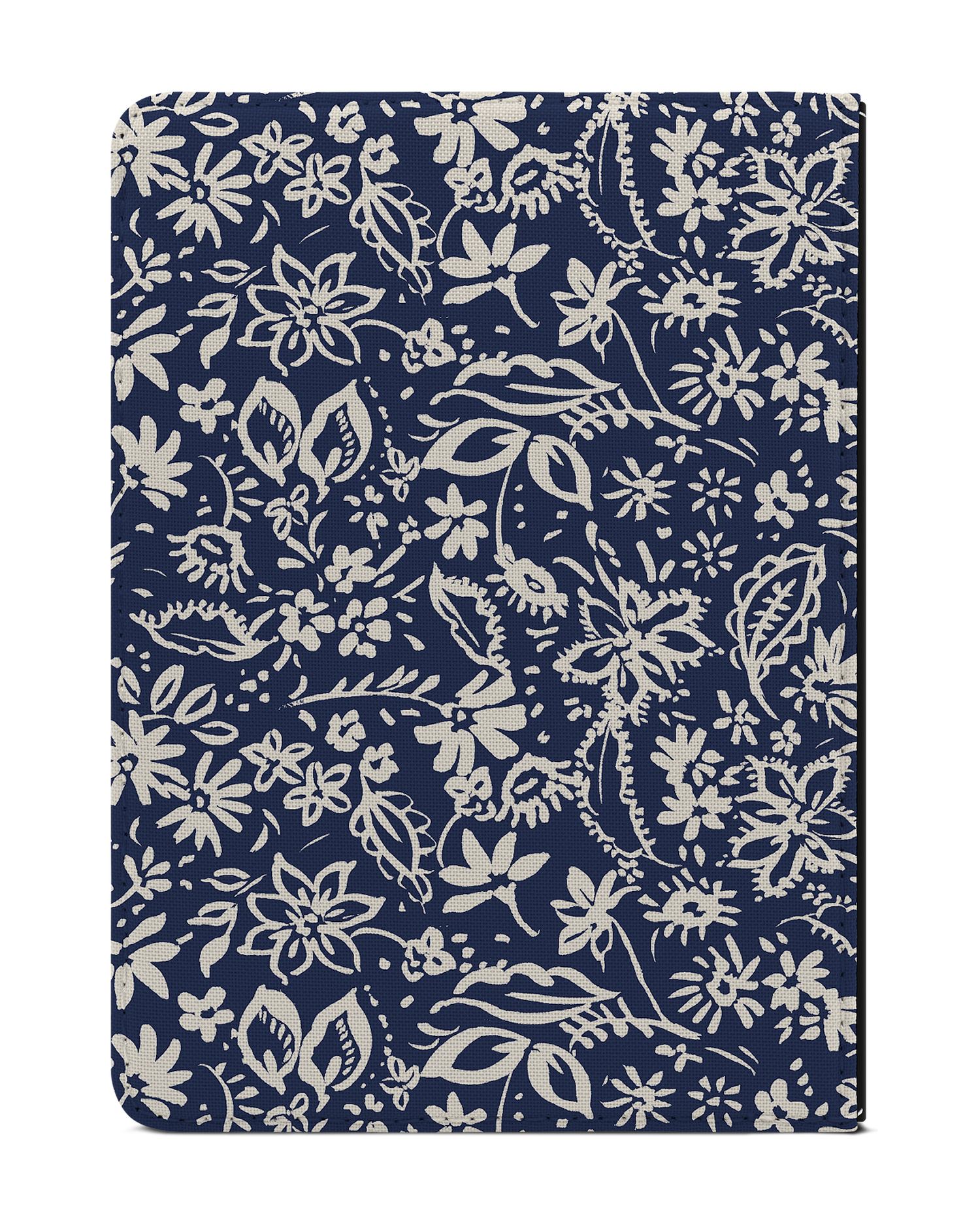 Ditsy Blue Paisley eReader Case for tolino vision 1 to 4 HD: Back View