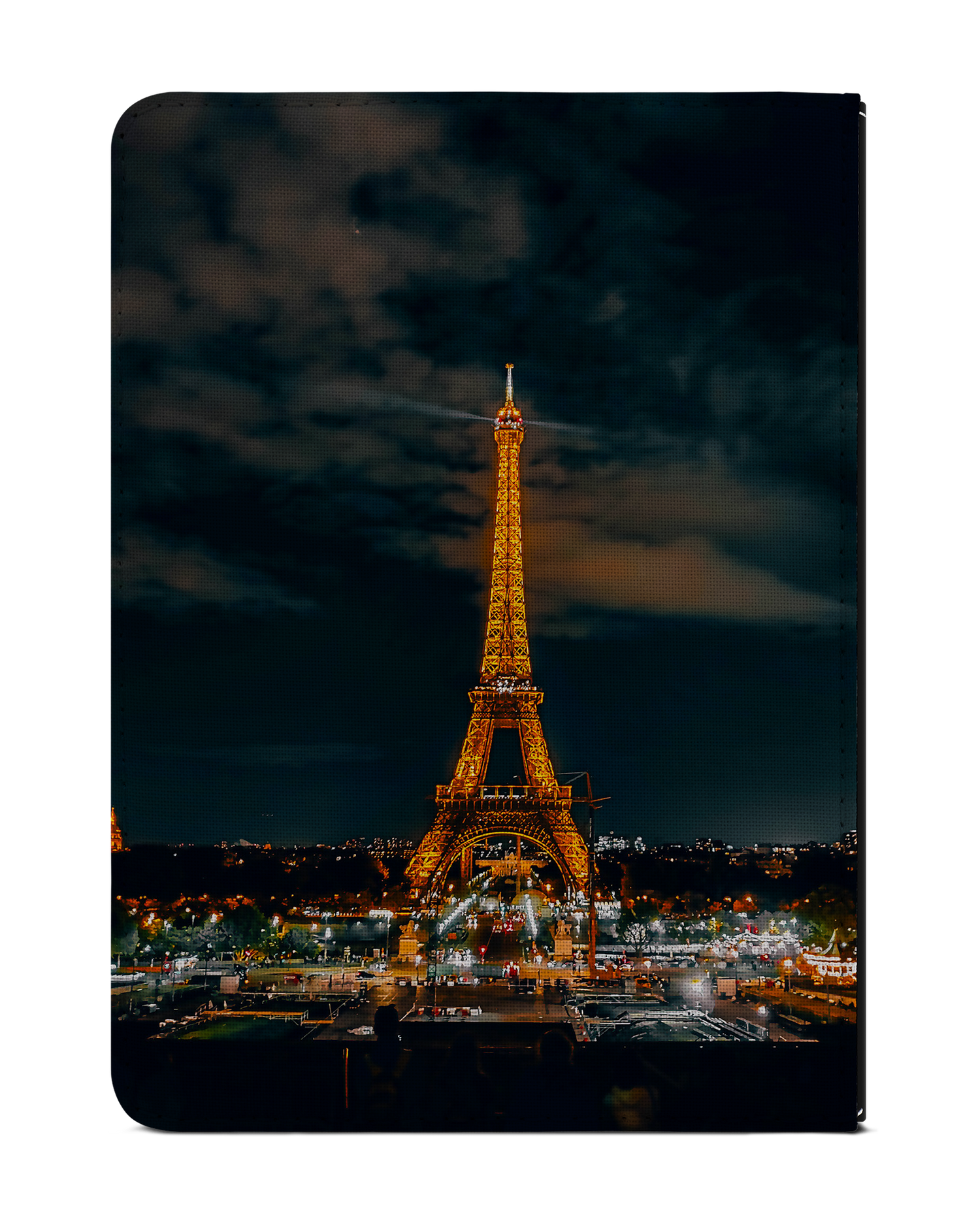 Eiffel Tower By Night eReader Case for tolino vision 1 to 4 HD: Back View