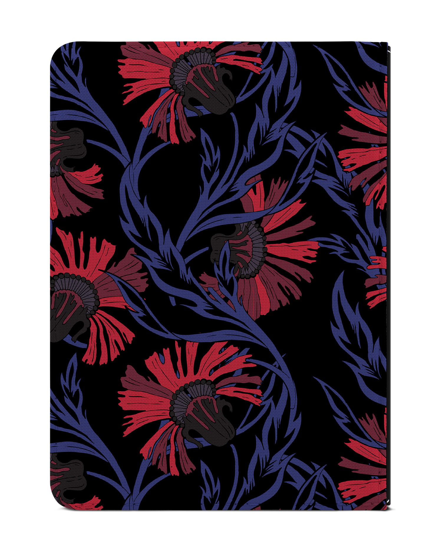 Midnight Floral eReader Case for tolino vision 1 to 4 HD: Back View