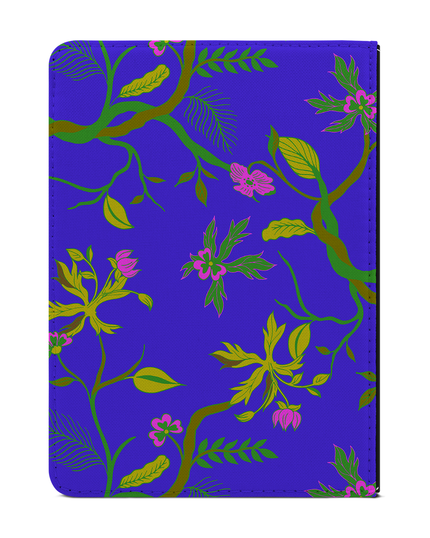 Ultra Violet Floral eReader Case for tolino vision 1 to 4 HD: Back View