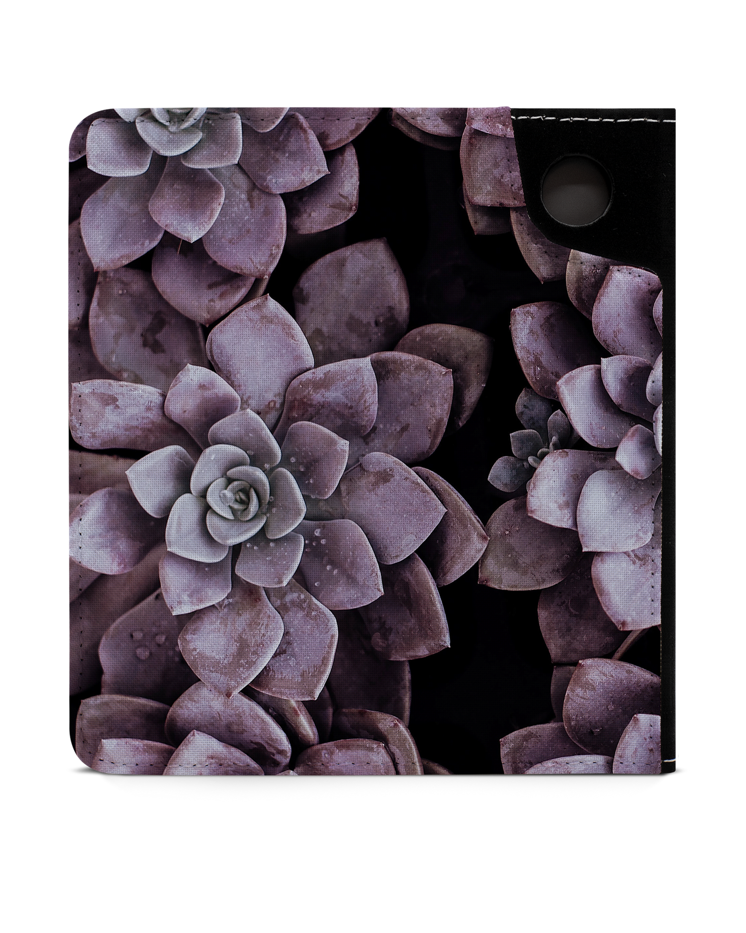 Purple Succulents eReader Case for tolino vision 6: Back View