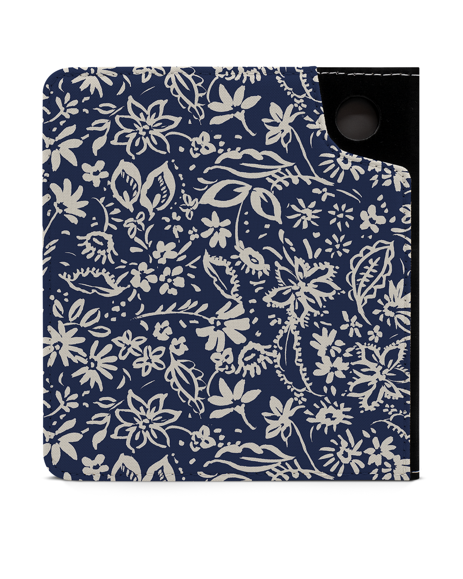 Ditsy Blue Paisley eReader Case for tolino vision 6: Back View