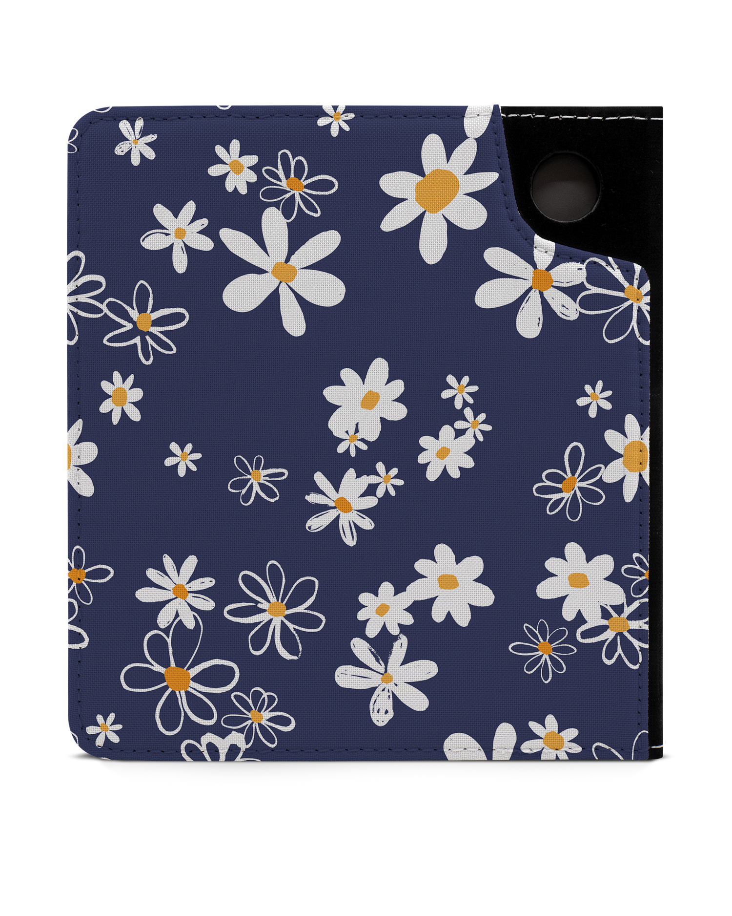 Navy Daisies eReader Case for tolino vision 6: Back View