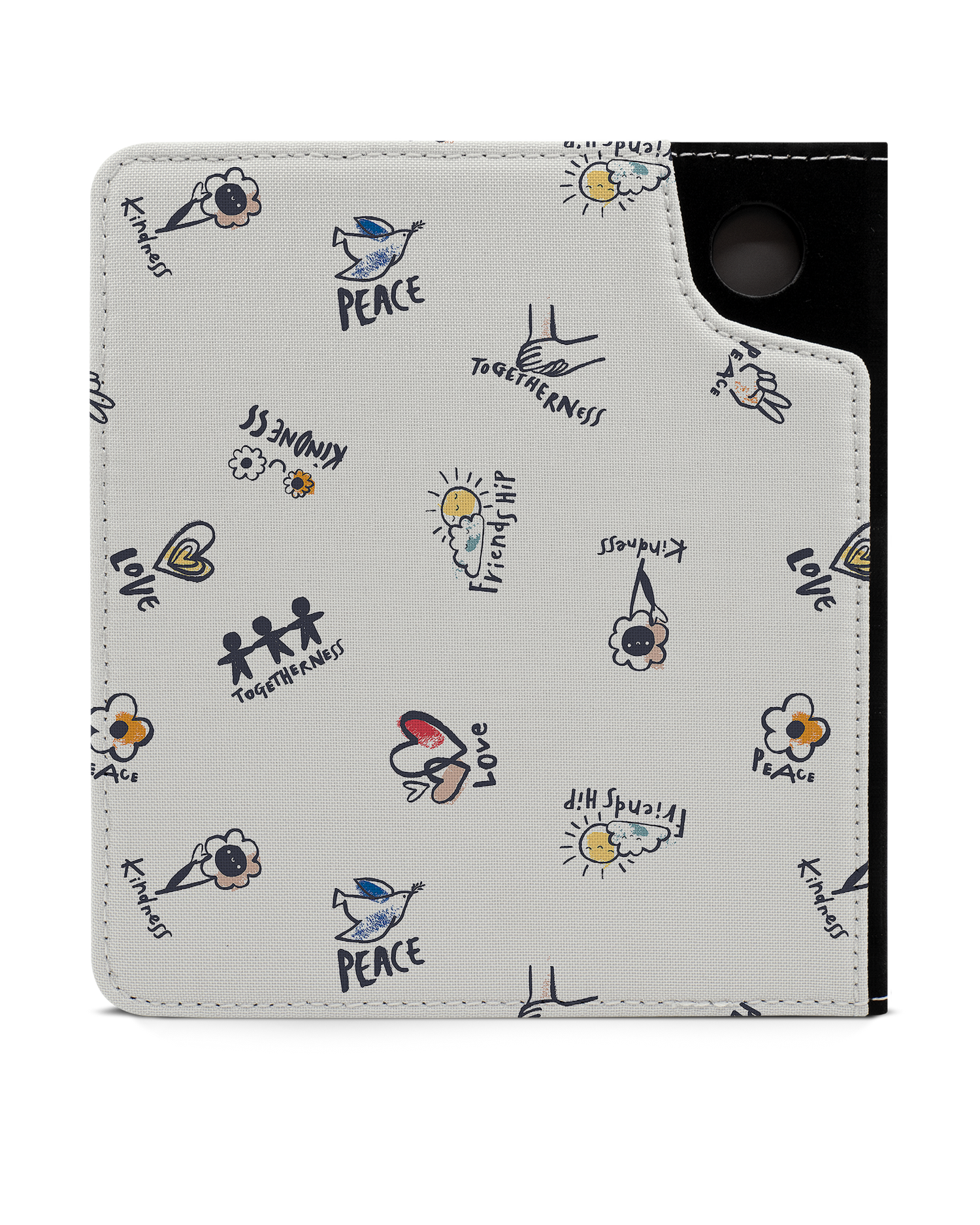 Peace And Love eReader Case for tolino vision 6: Back View