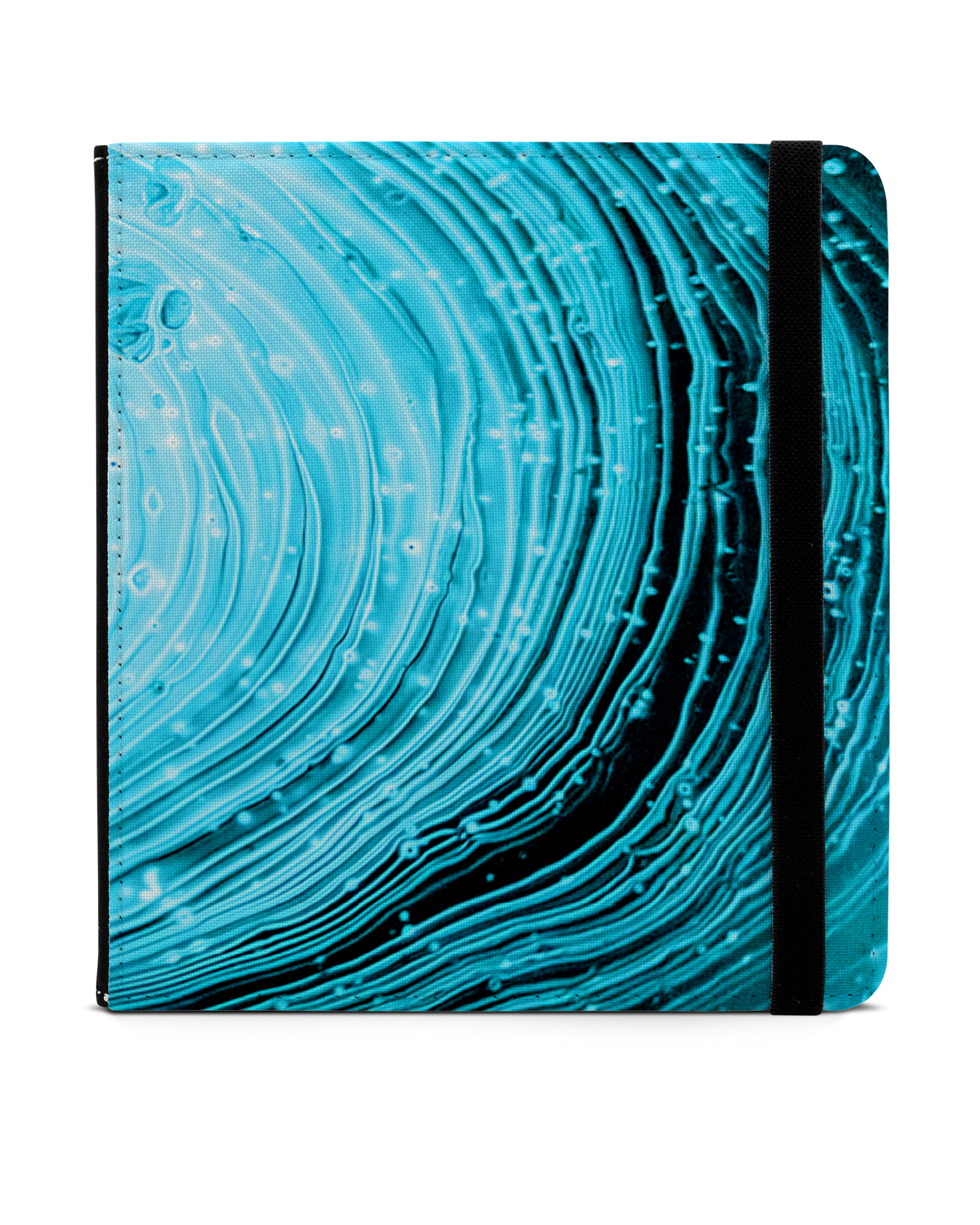Turquoise Ripples eReader Case for tolino vision 6: Front View
