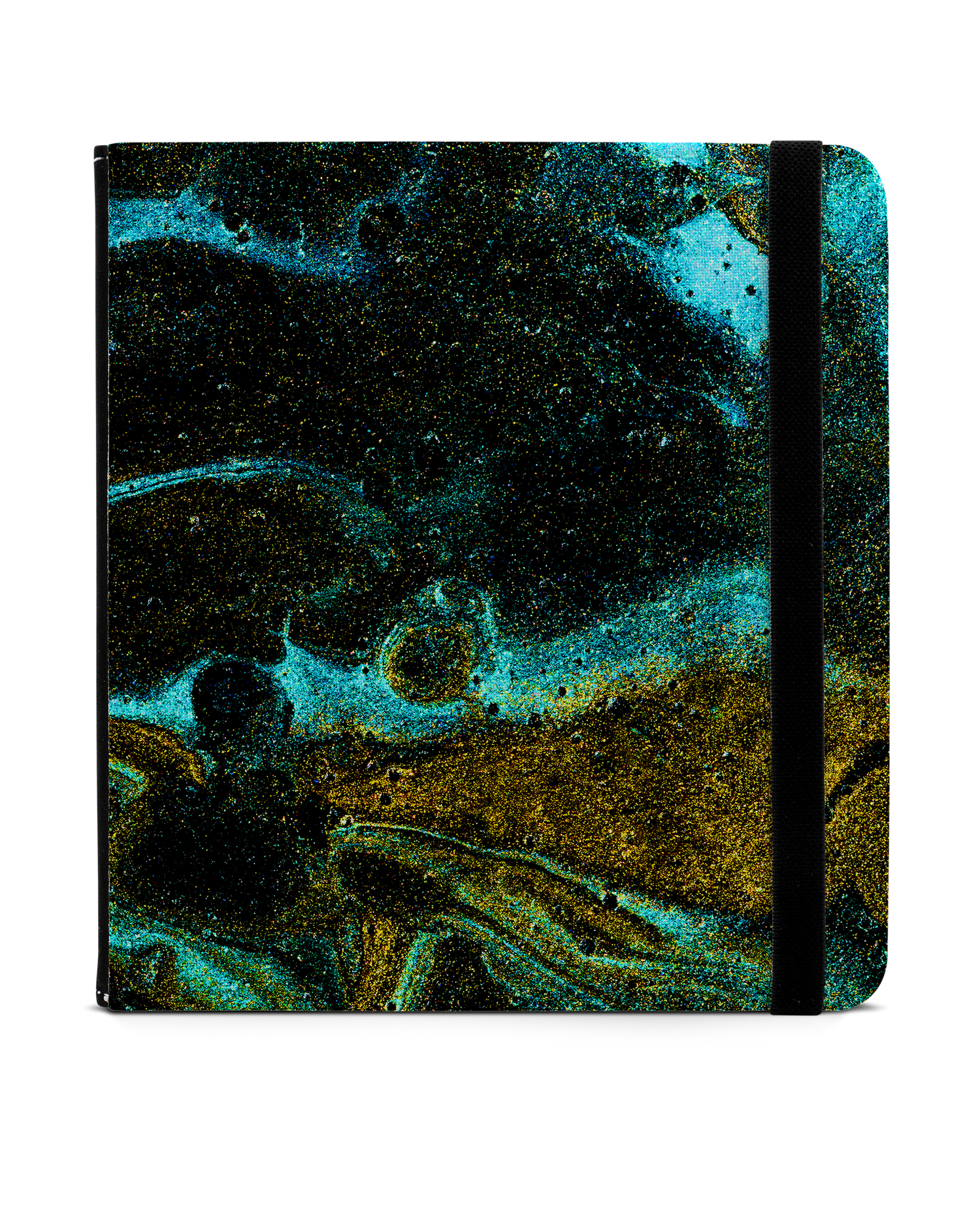Mint Gold Marble Sparkle eReader Case for tolino vision 6: Front View
