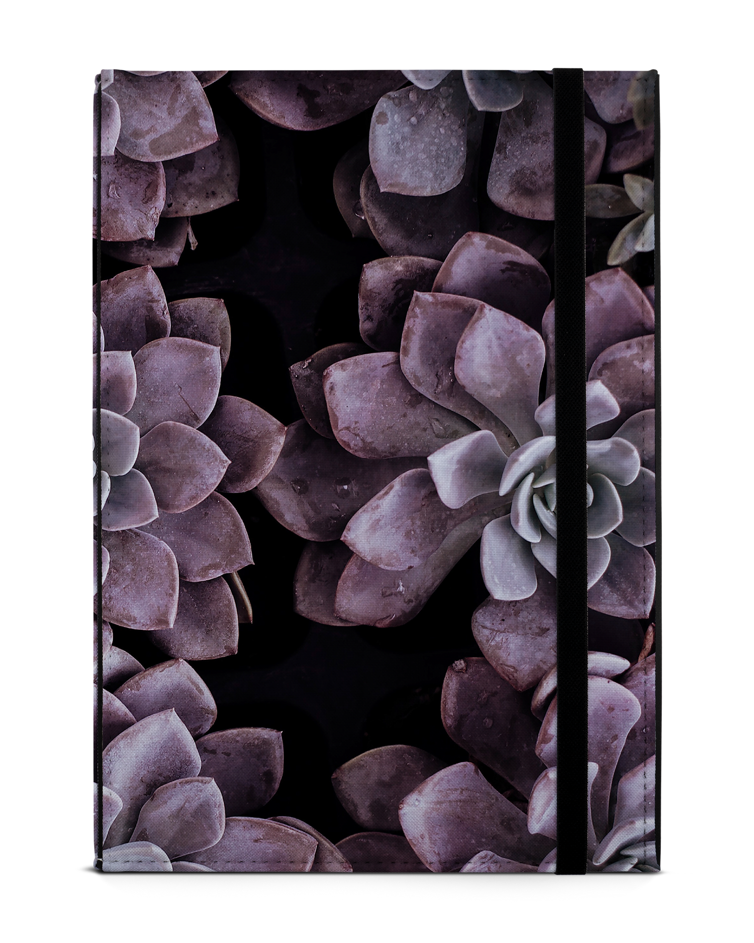 Purple Succulents Tablet Case M: Front View
