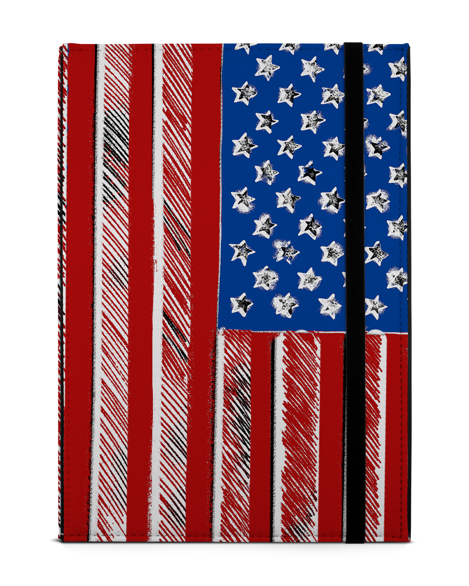 American Flag Color Tablet Case M: Front View