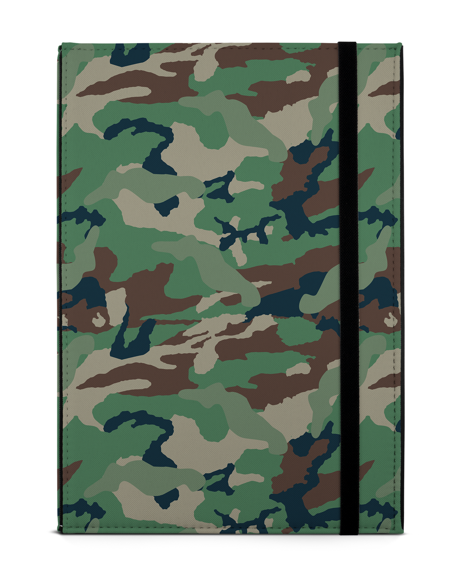 Green and Brown Camo Tablet Case M: Front View