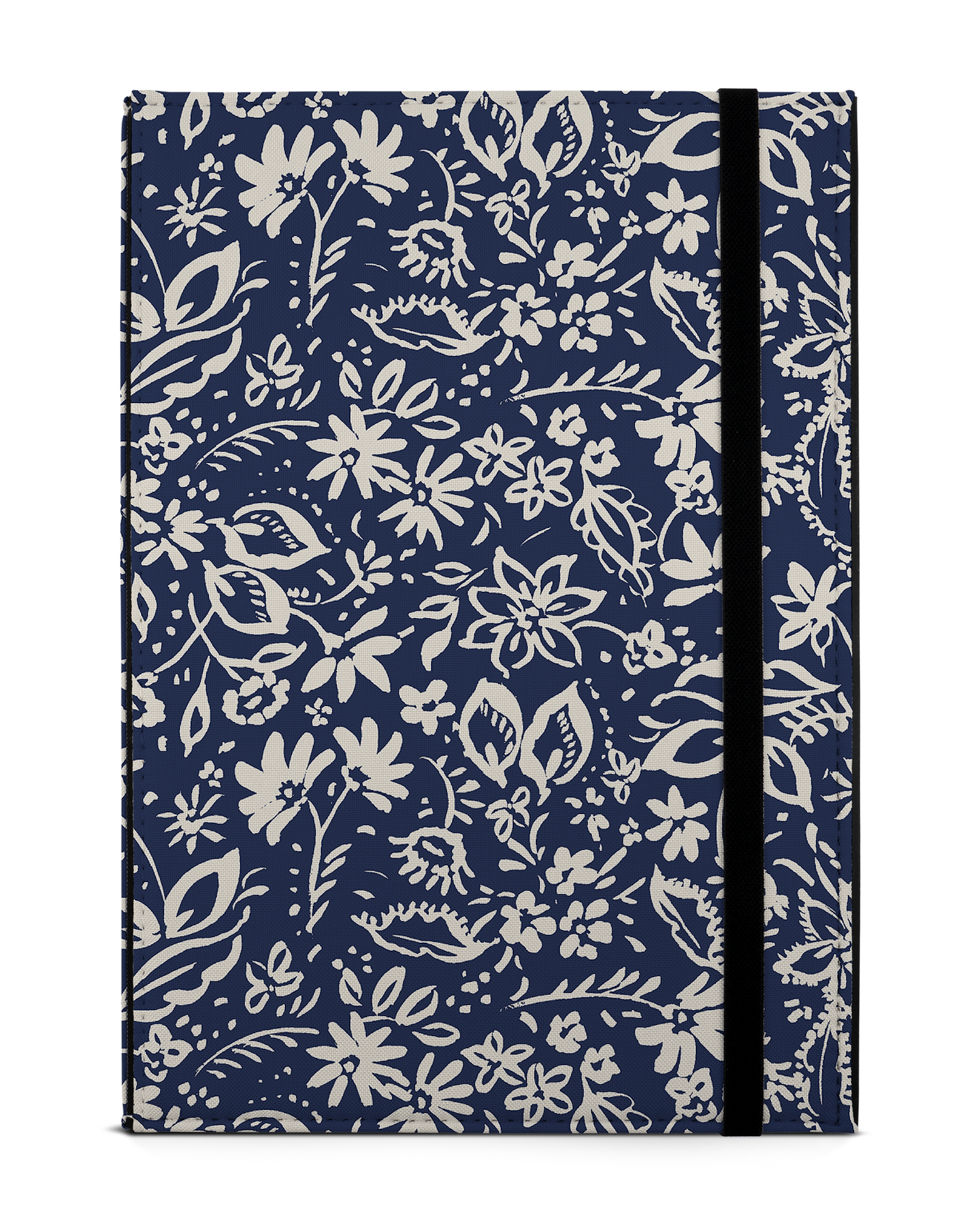 Ditsy Blue Paisley Tablet Case M: Front View