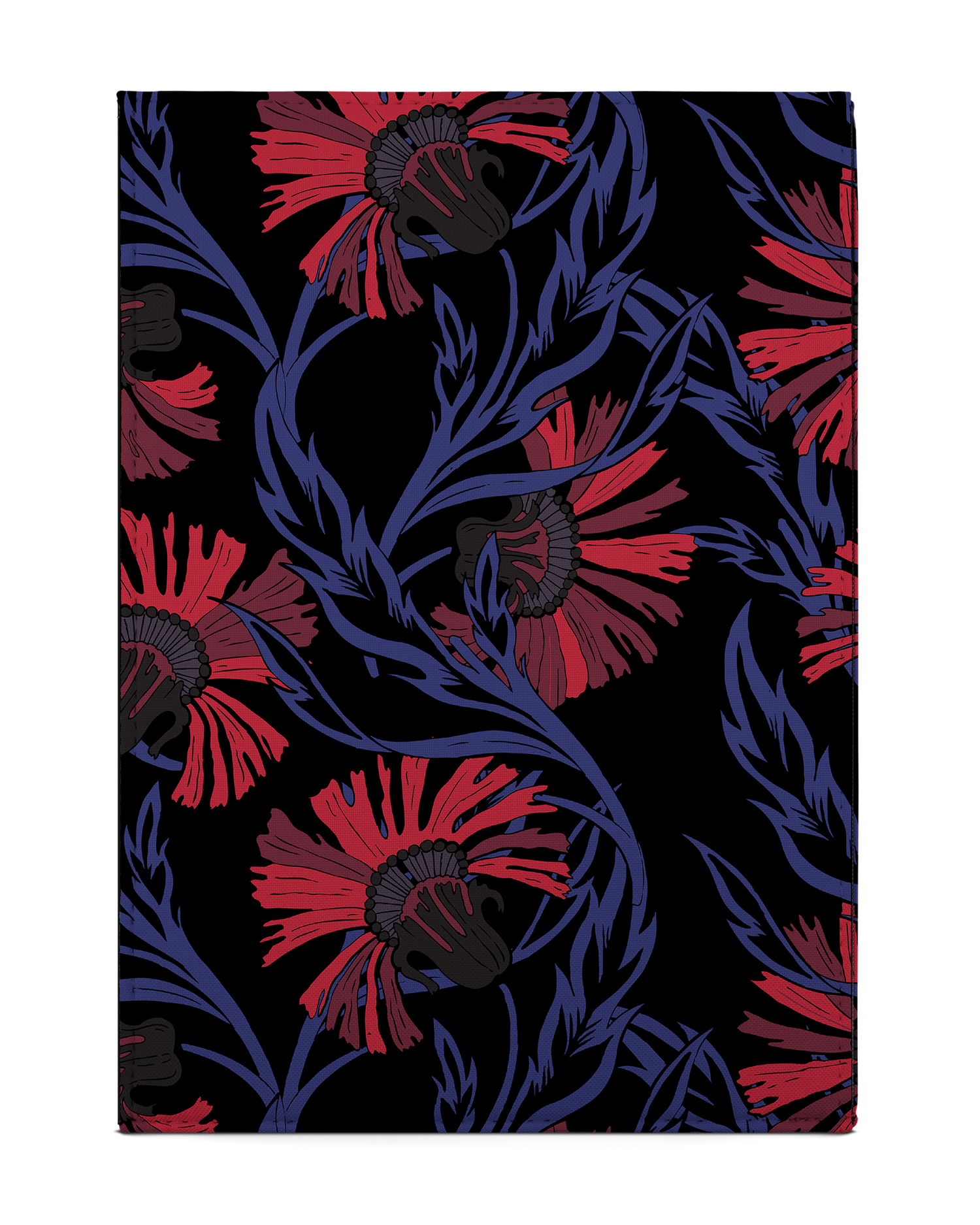 Midnight Floral Tablet Case M: Back View