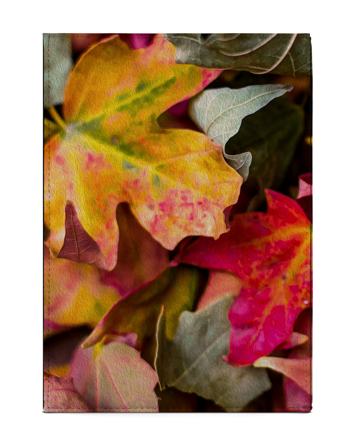 Autumn Leaves Tablet Case M: Back View