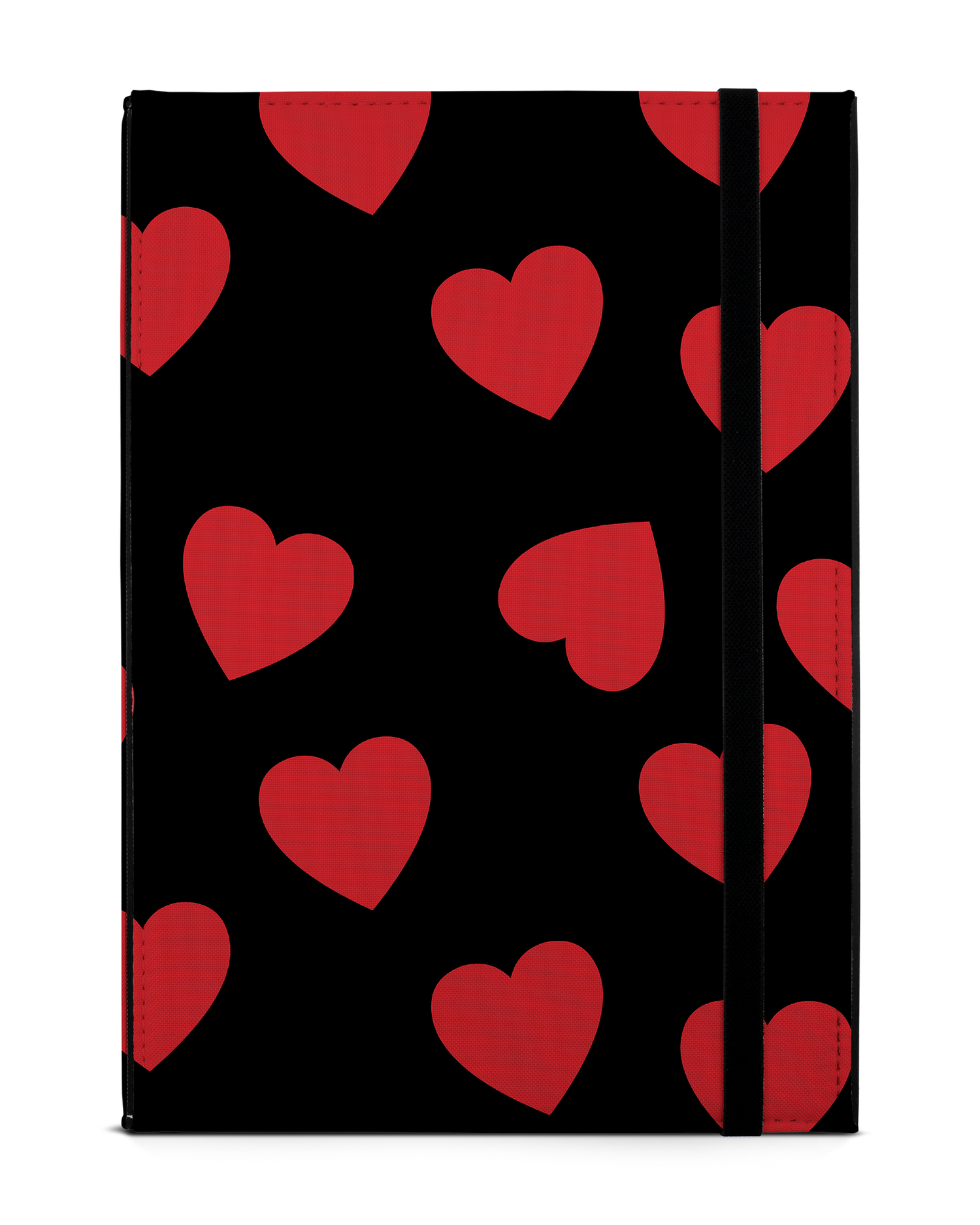 Repeating Hearts Tablet Case M: Front View