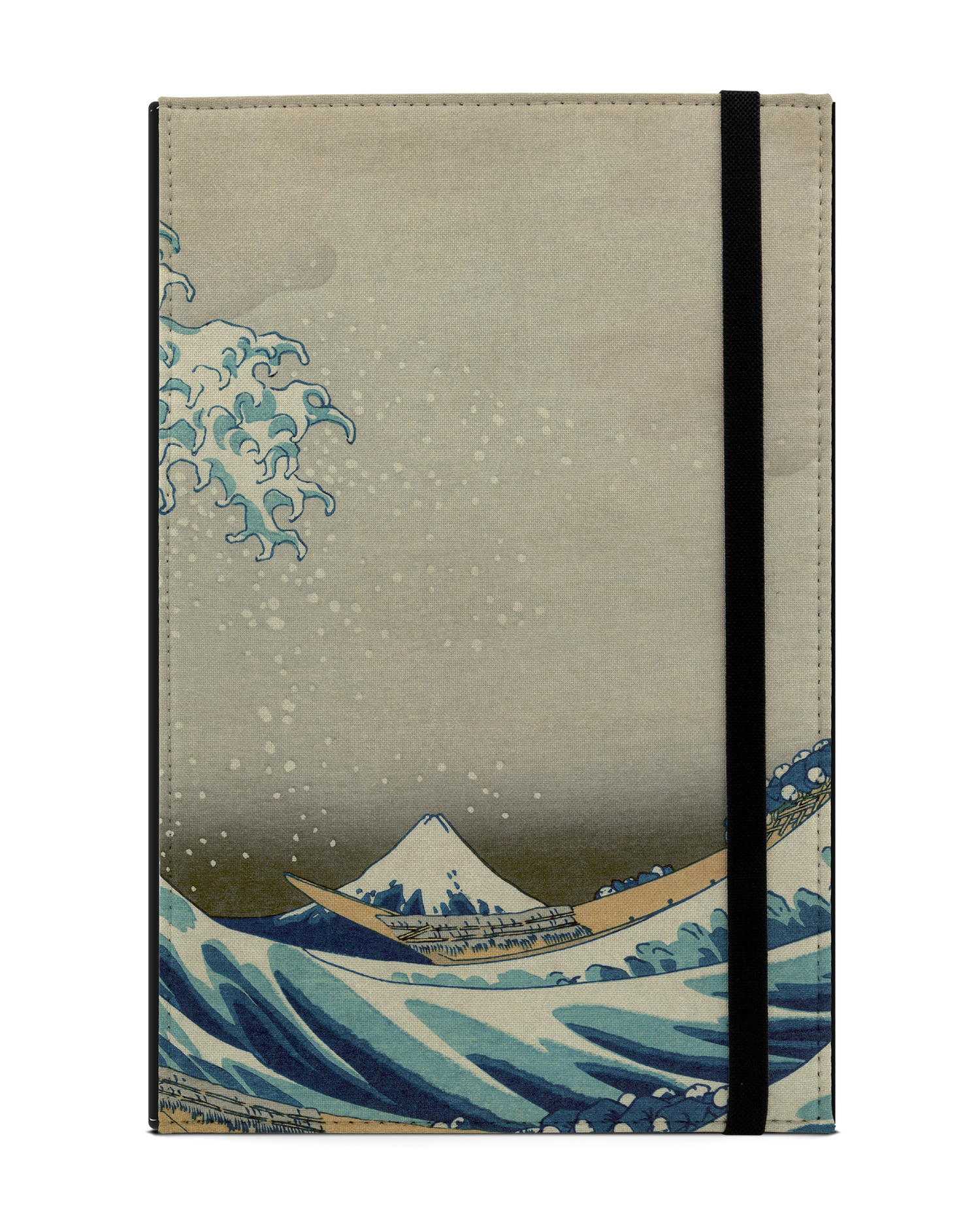 Great Wave Off Kanagawa By Hokusai Tablet Case L: Front View