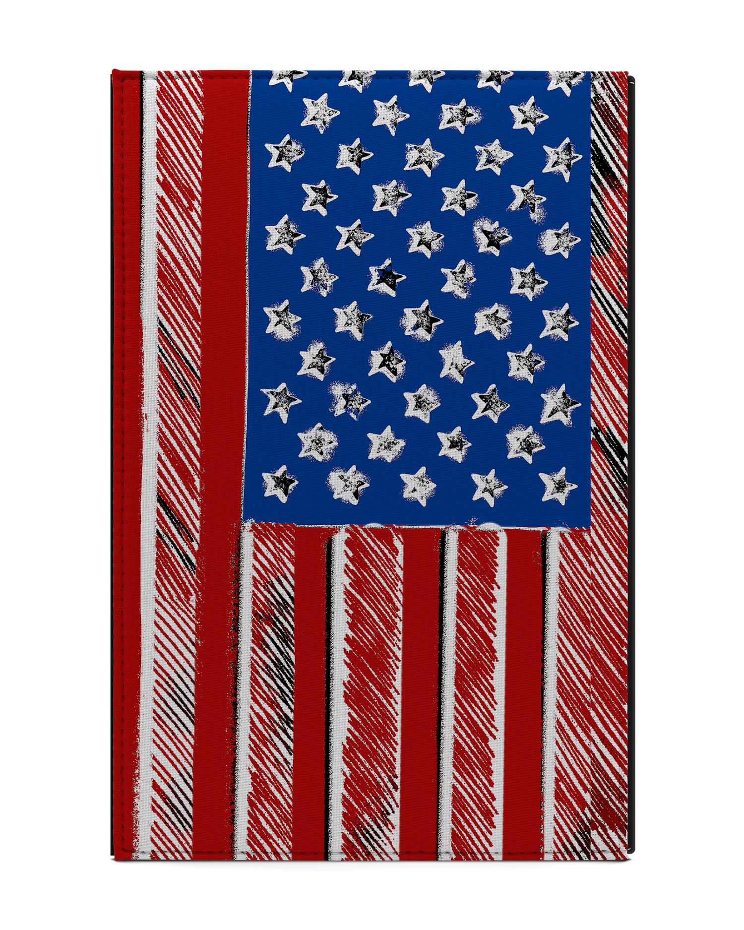 American Flag Color Tablet Case L: Back View
