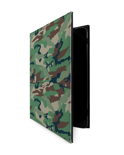 Green and Brown Camo Tablet Case L