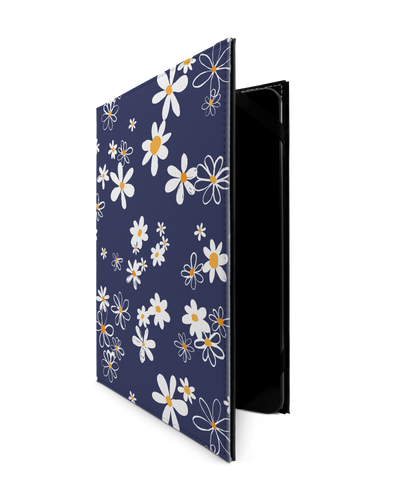 Navy Daisies Tablet Case L