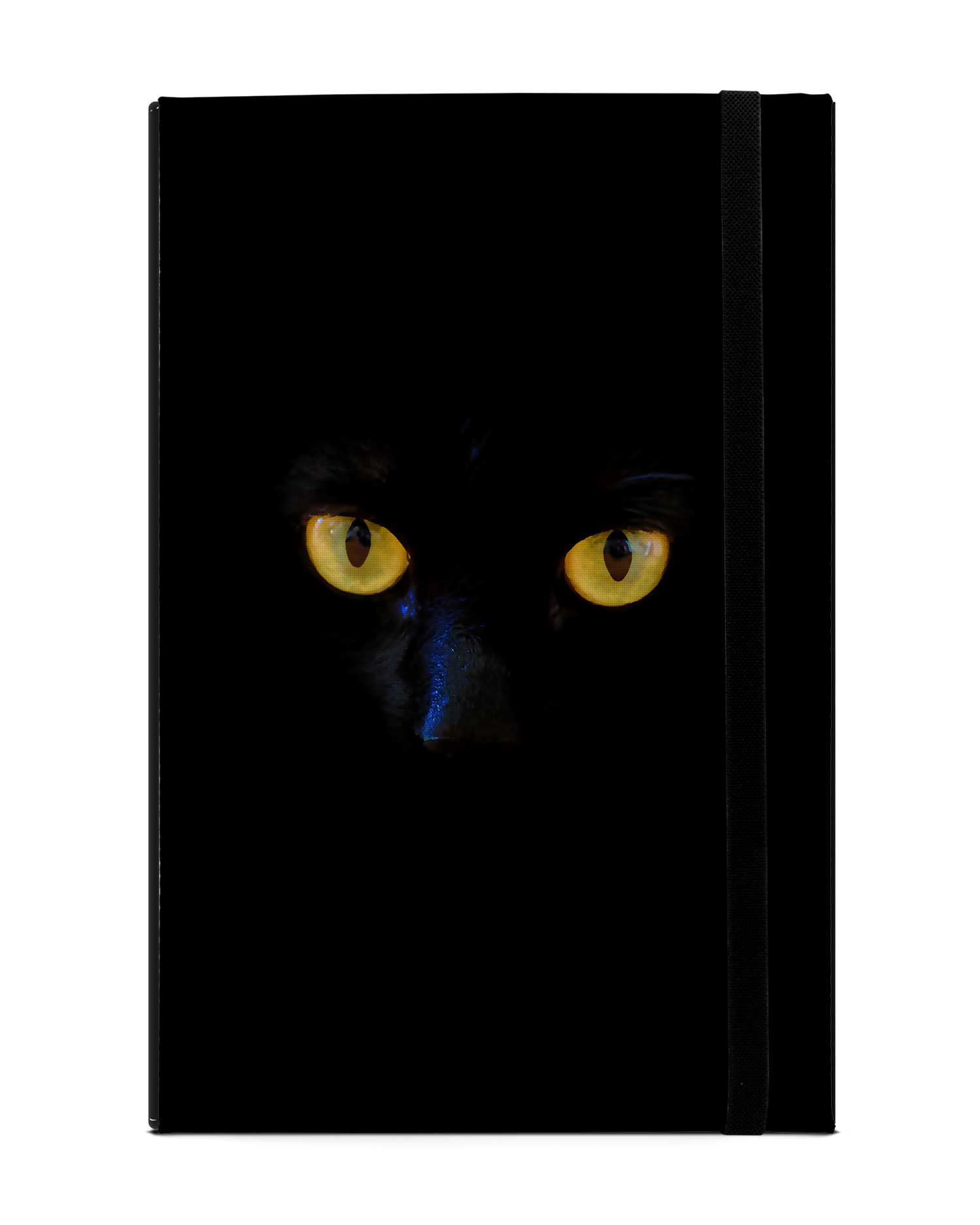Black Cat Tablet Case L: Front View