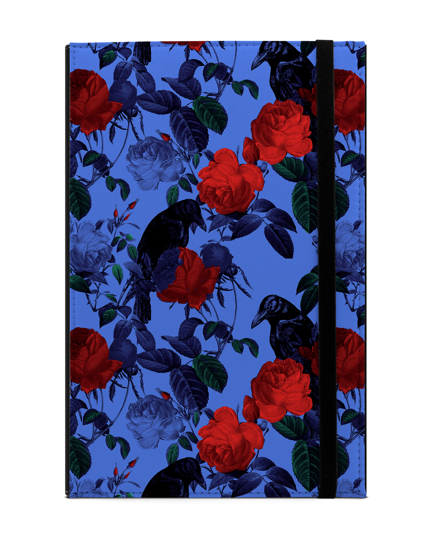 Roses And Ravens Tablet Case L: Front View
