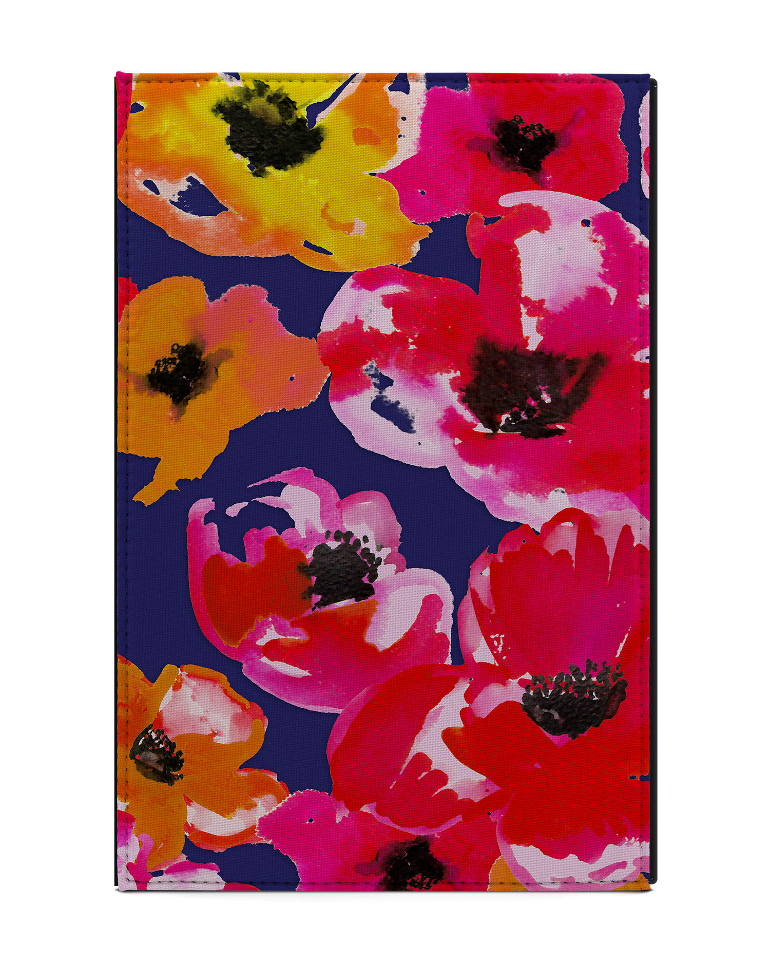 Painted Poppies Tablet Case L: Back View