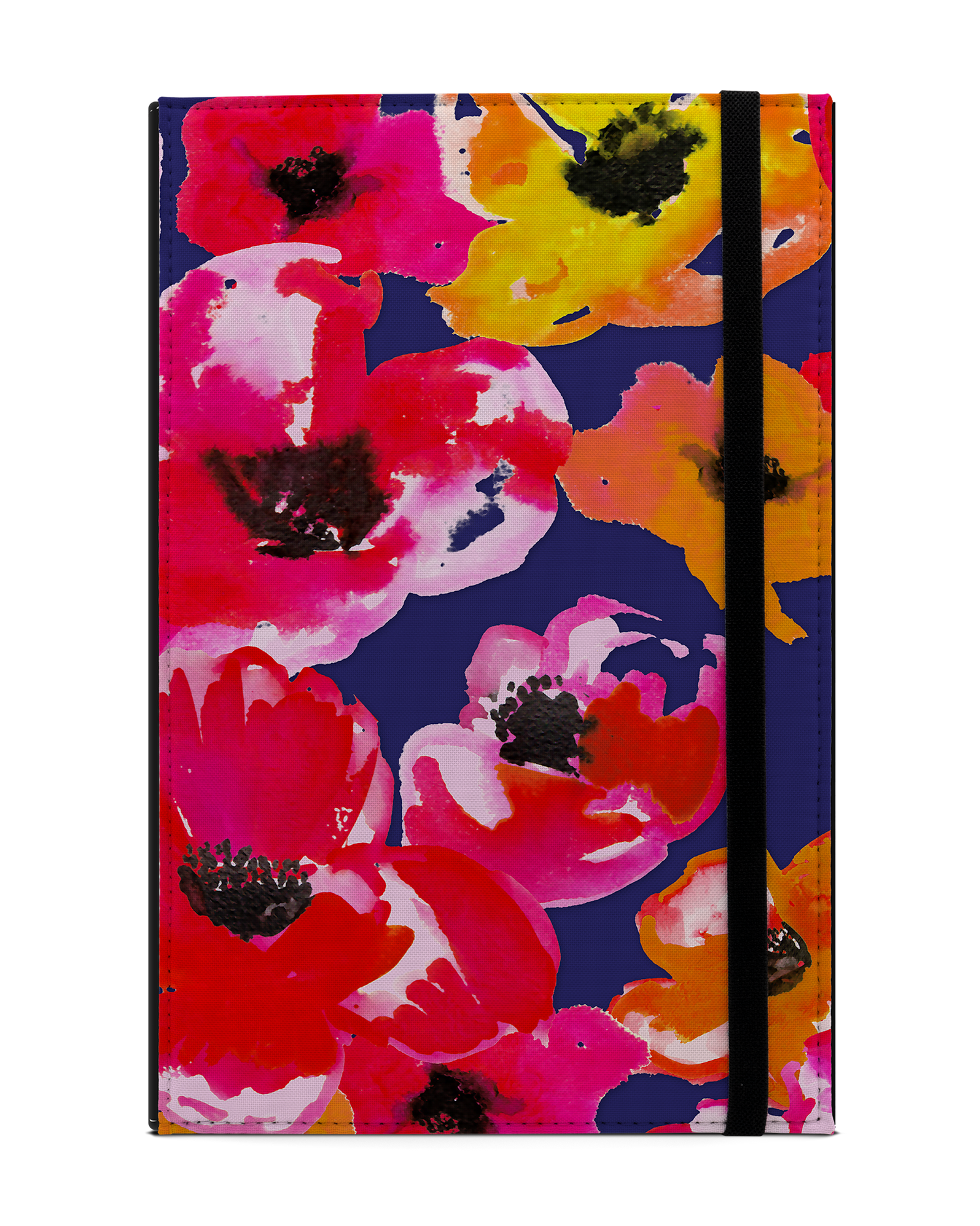 Painted Poppies Tablet Case L: Front View