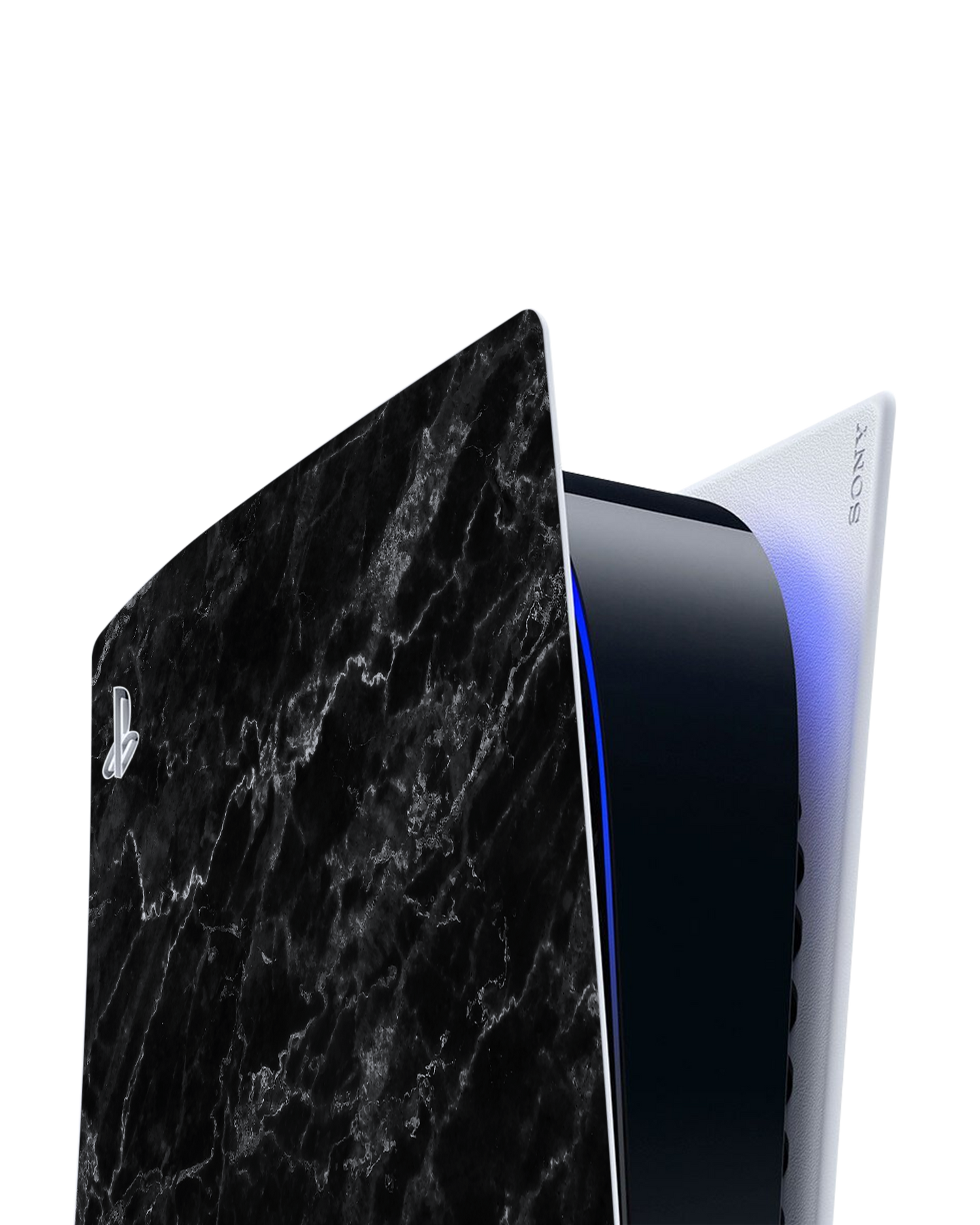 Midnight Marble Console Skin for Sony PlayStation 5 Digital Edition: Detail shot