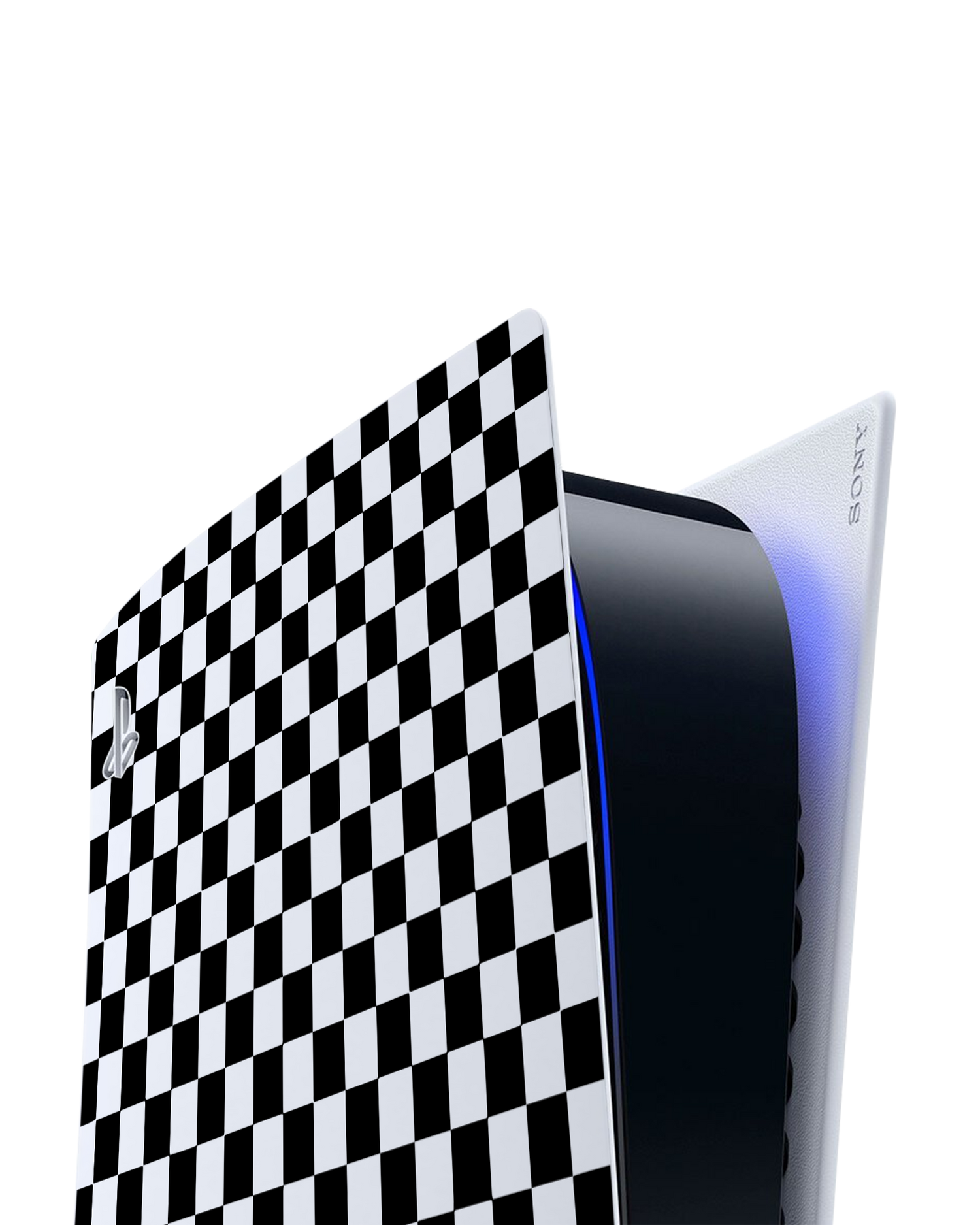 Squares Console Skin for Sony PlayStation 5 Digital Edition: Detail shot