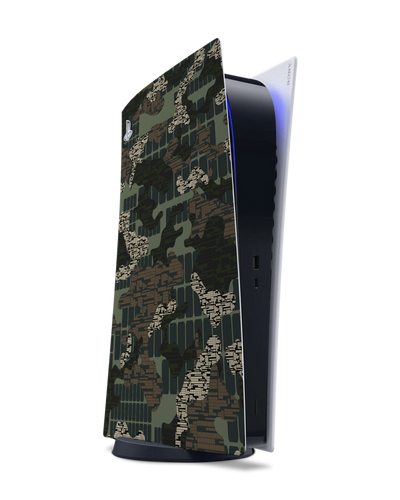 Green Camo Mix Console Skin for Sony PlayStation 5 Digital Edition