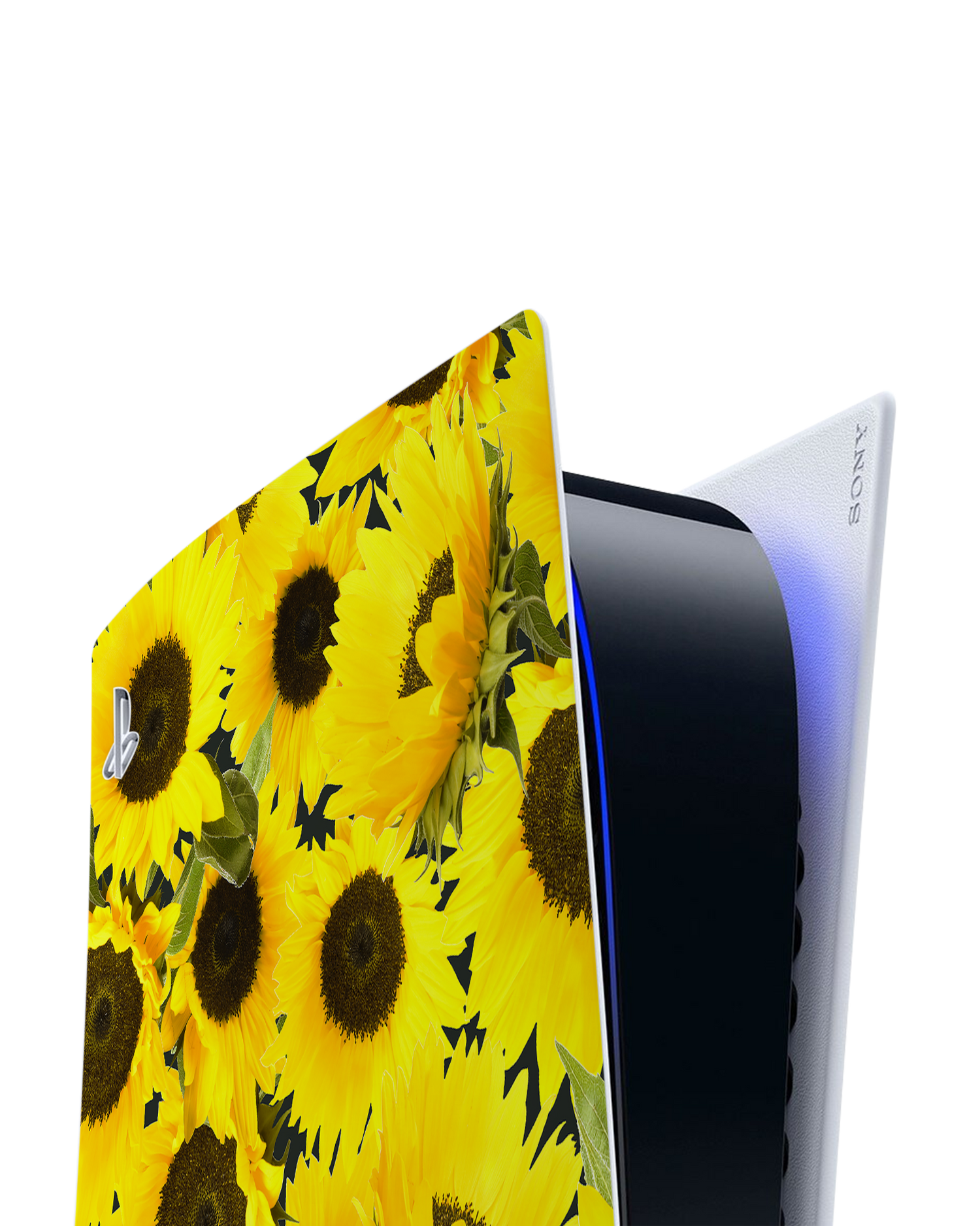 Sunflowers Console Skin for Sony PlayStation 5 Digital Edition: Detail shot