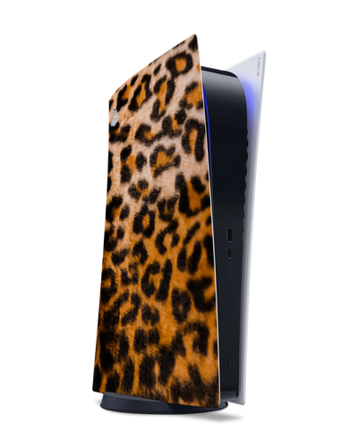 Leopard Pattern Console Skin for Sony PlayStation 5 Digital Edition