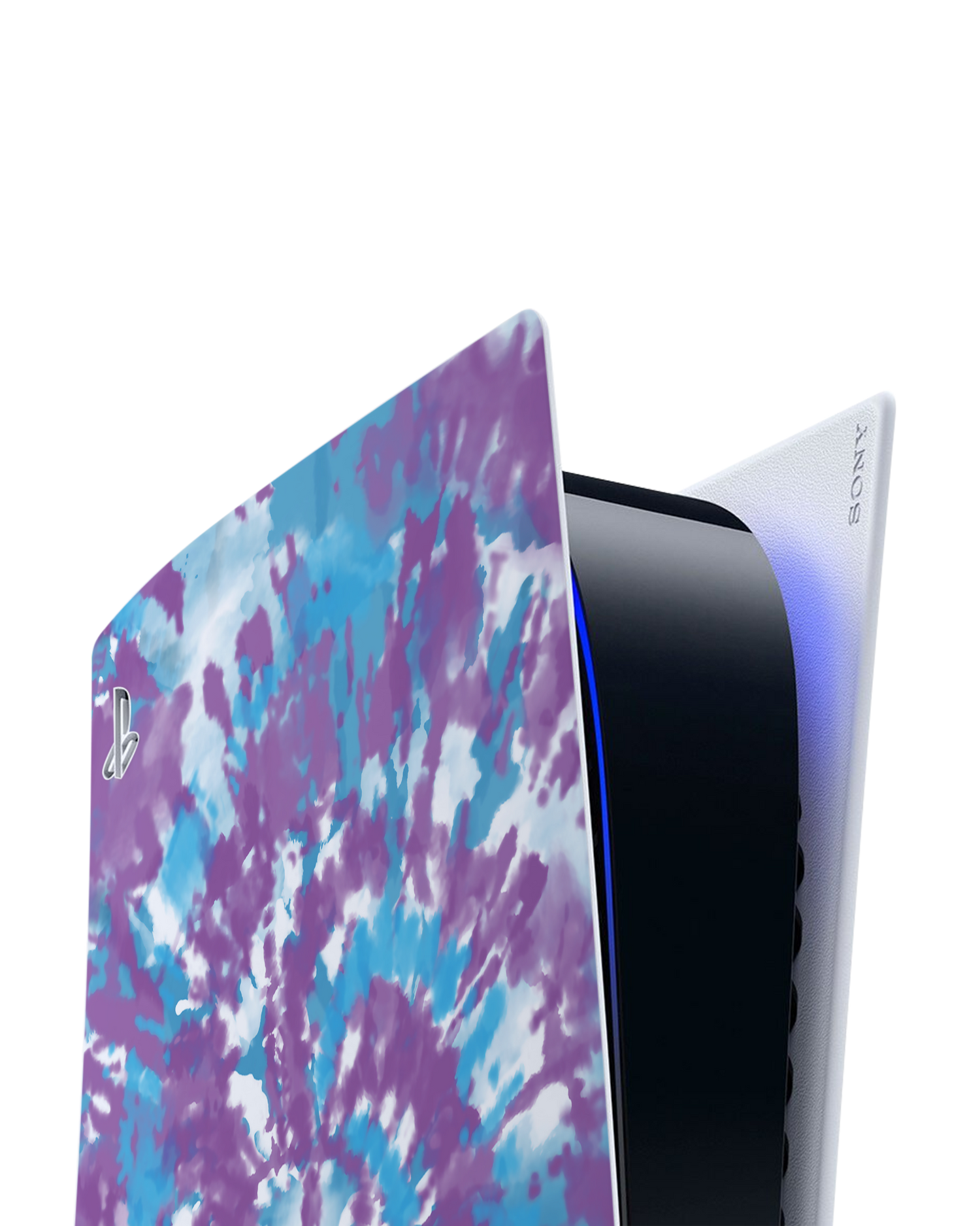 Classic Tie Dye Console Skin for Sony PlayStation 5 Digital Edition: Detail shot