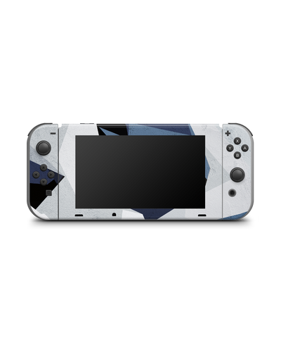 Geometric Camo Blue Console Skin for Nintendo Switch