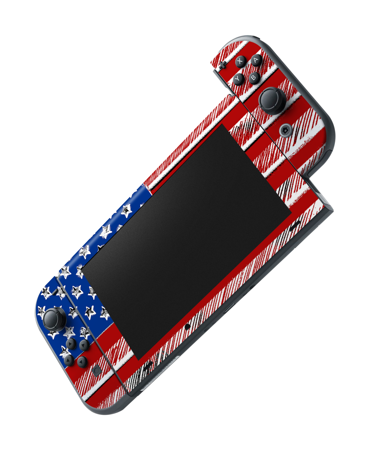 American Flag Color Console Skin for Nintendo Switch: Joy-Con removing 