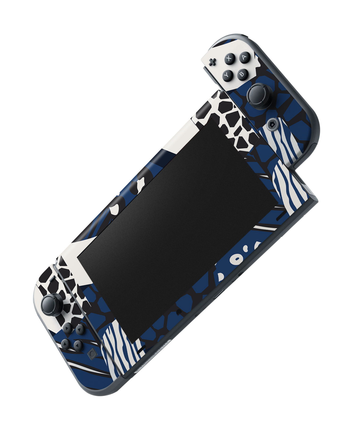 Animal Print Patchwork Console Skin for Nintendo Switch: Joy-Con removing 