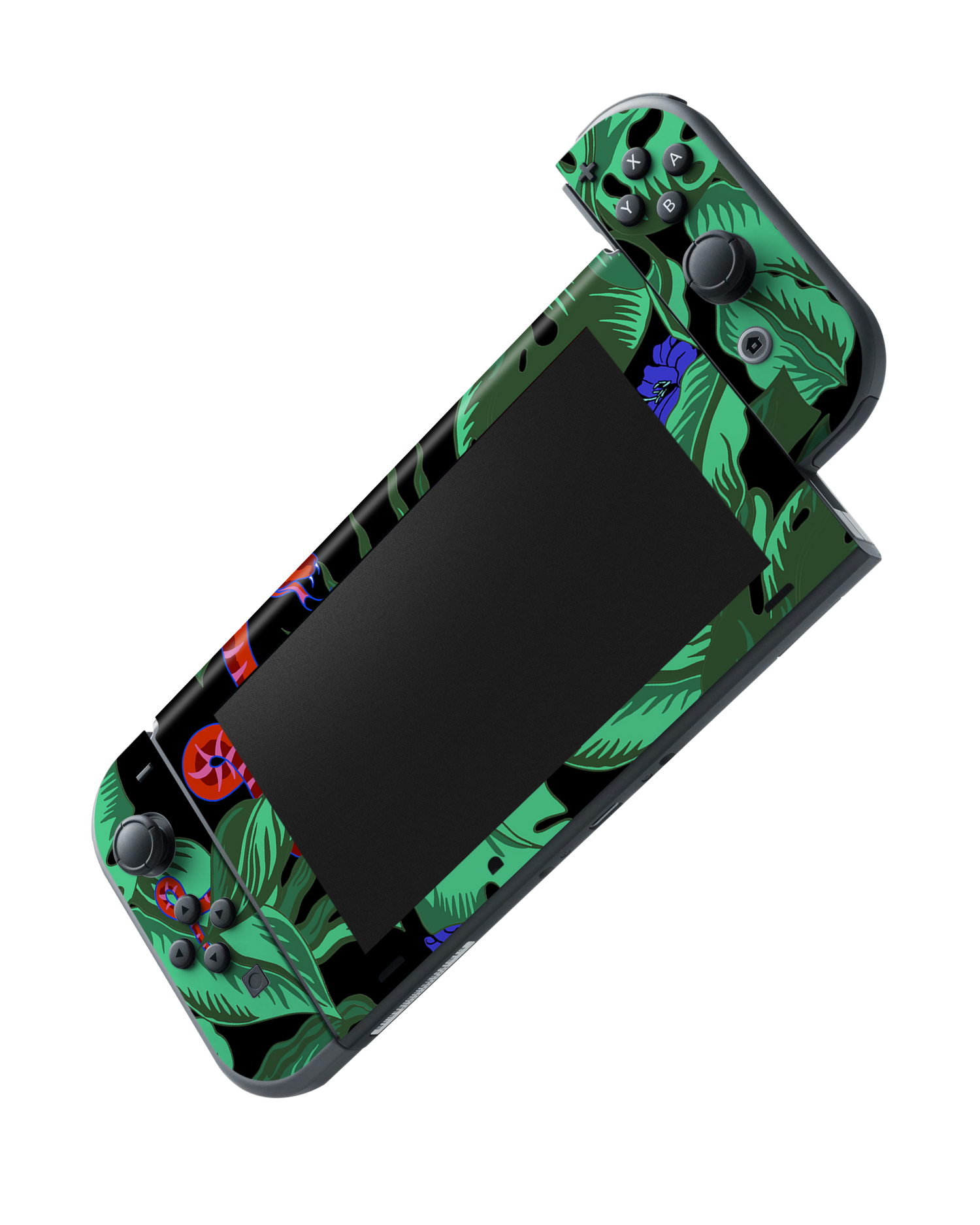 Tropical Snakes Console Skin for Nintendo Switch: Joy-Con removing 