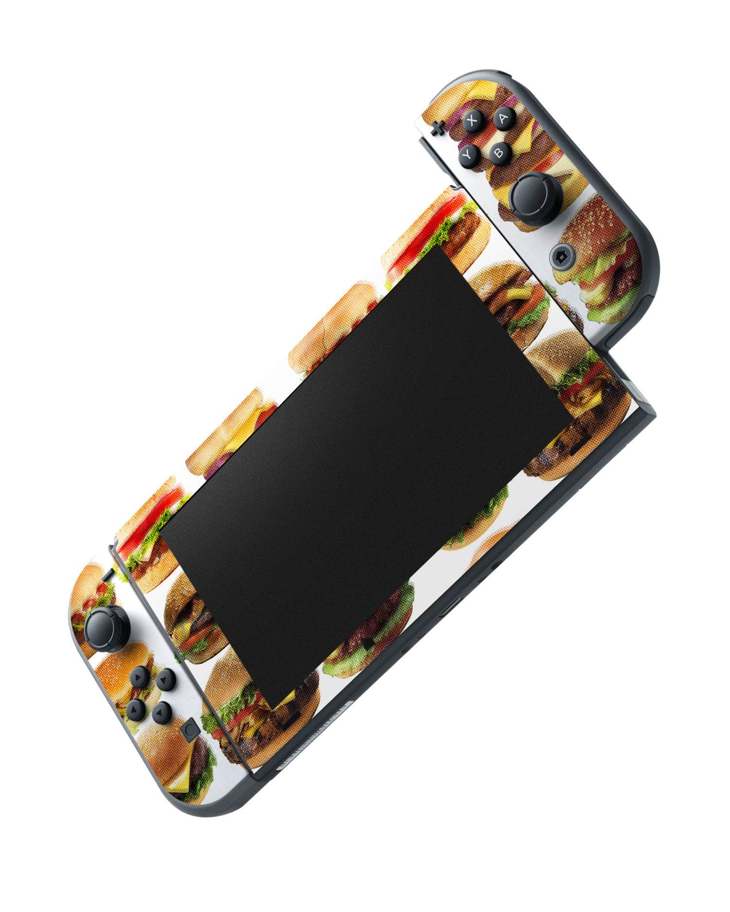 Burger Time Console Skin for Nintendo Switch: Joy-Con removing 
