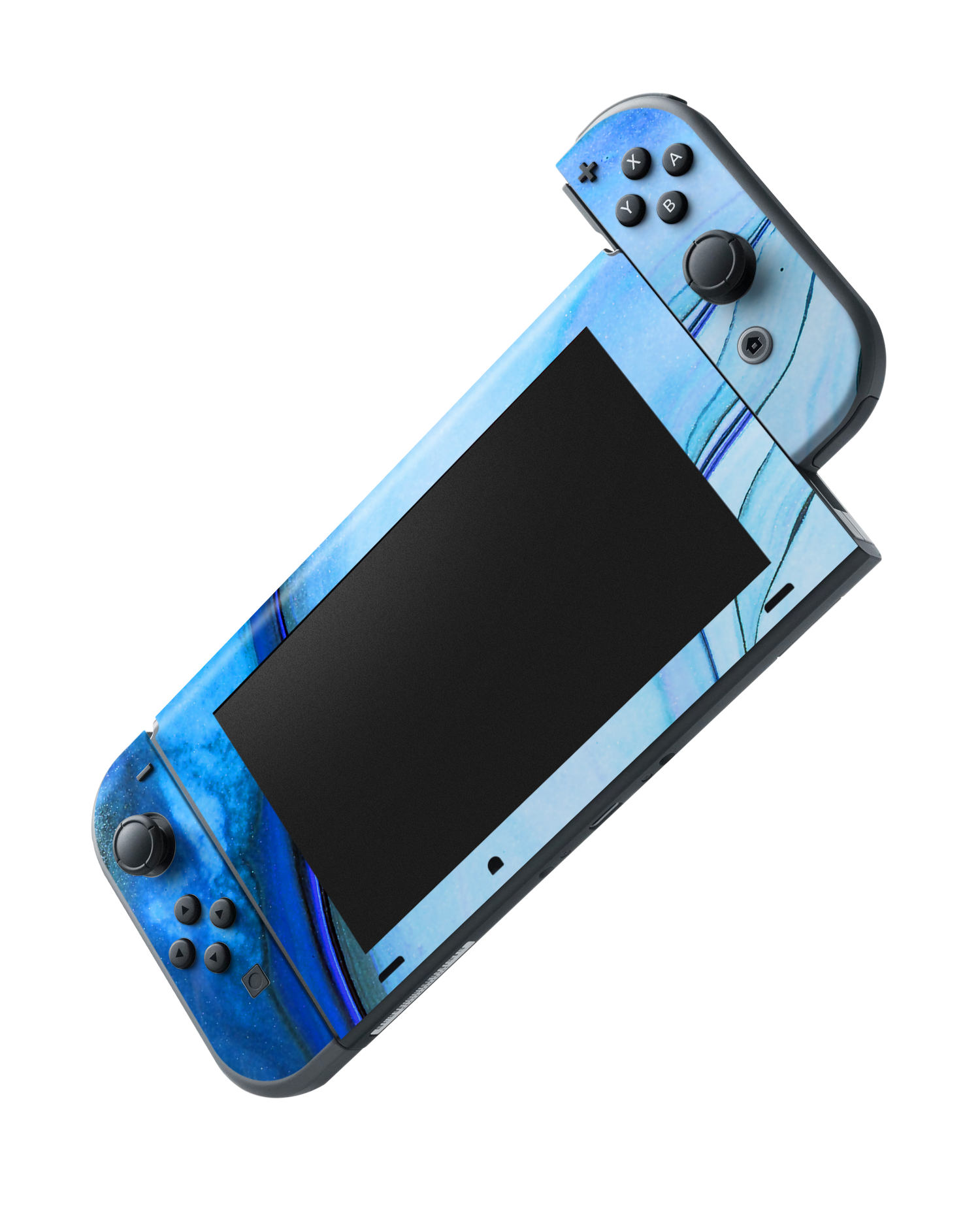 Cool Blues Console Skin for Nintendo Switch: Joy-Con removing 