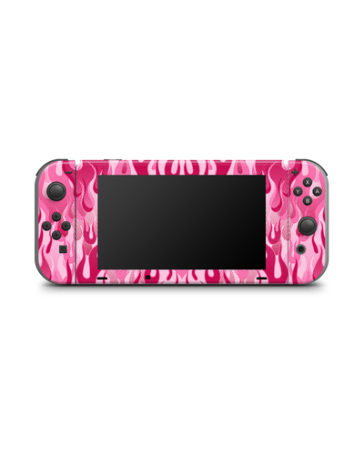 Pink Flames Console Skin for Nintendo Switch