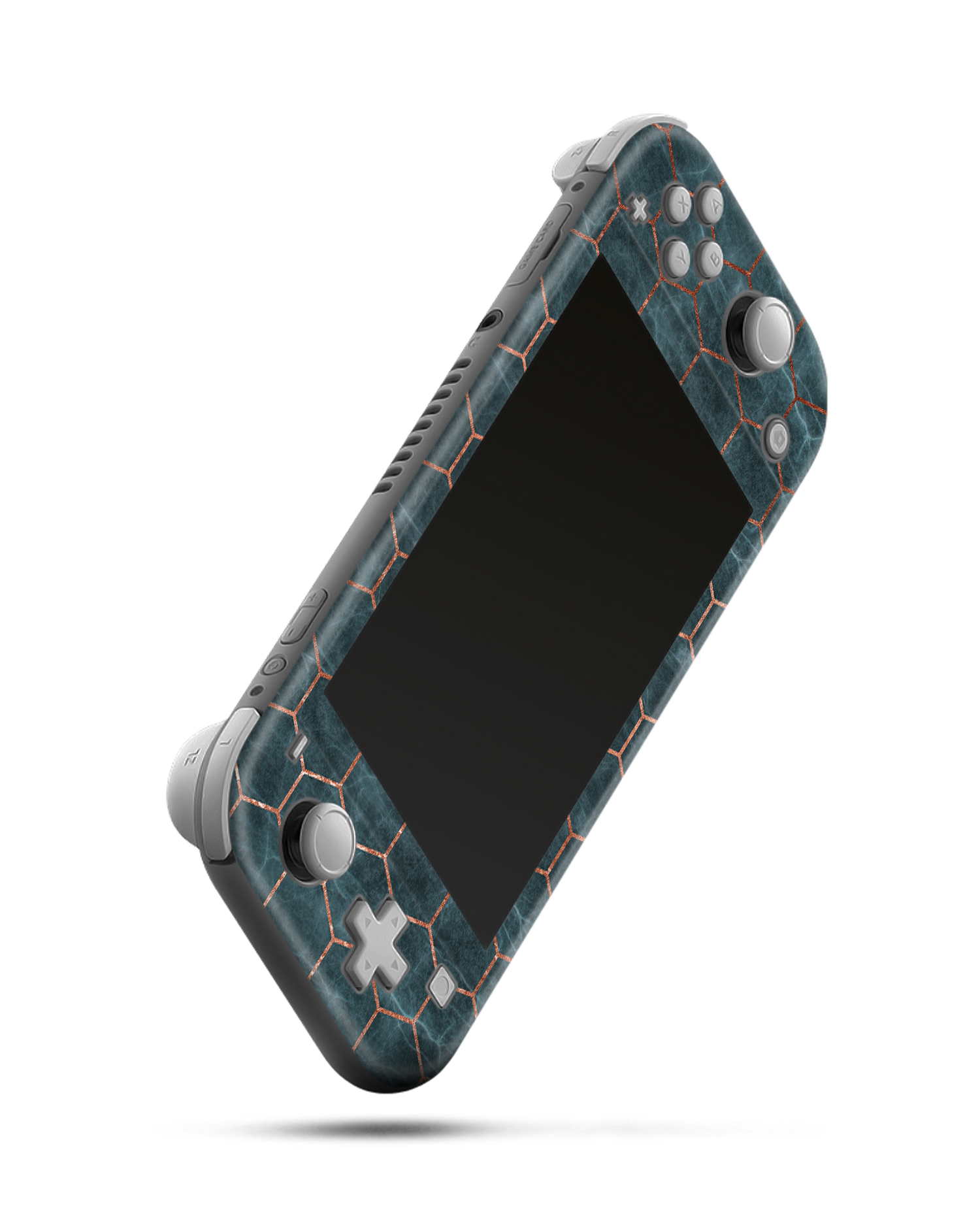 Marble Mermaid Pattern Console Skin for Nintendo Switch Lite: Side view