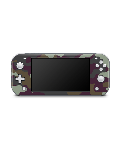 Night Camo Console Skin for Nintendo Switch Lite: Front view