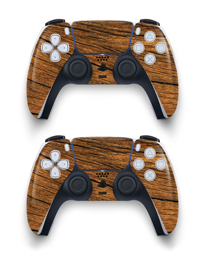 Wood Console Skin Sony PlayStation 5 DualSense Wireless Controller