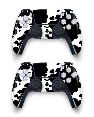 Cow Print Console Skin Sony PlayStation 5 DualSense Wireless Controller