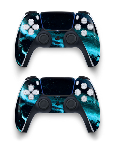 Deep Turquoise Sparkle Console Skin Sony PlayStation 5 DualSense Wireless Controller
