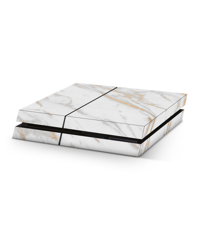 Gold Marble Elegance Console Skin for Sony PlayStation 4