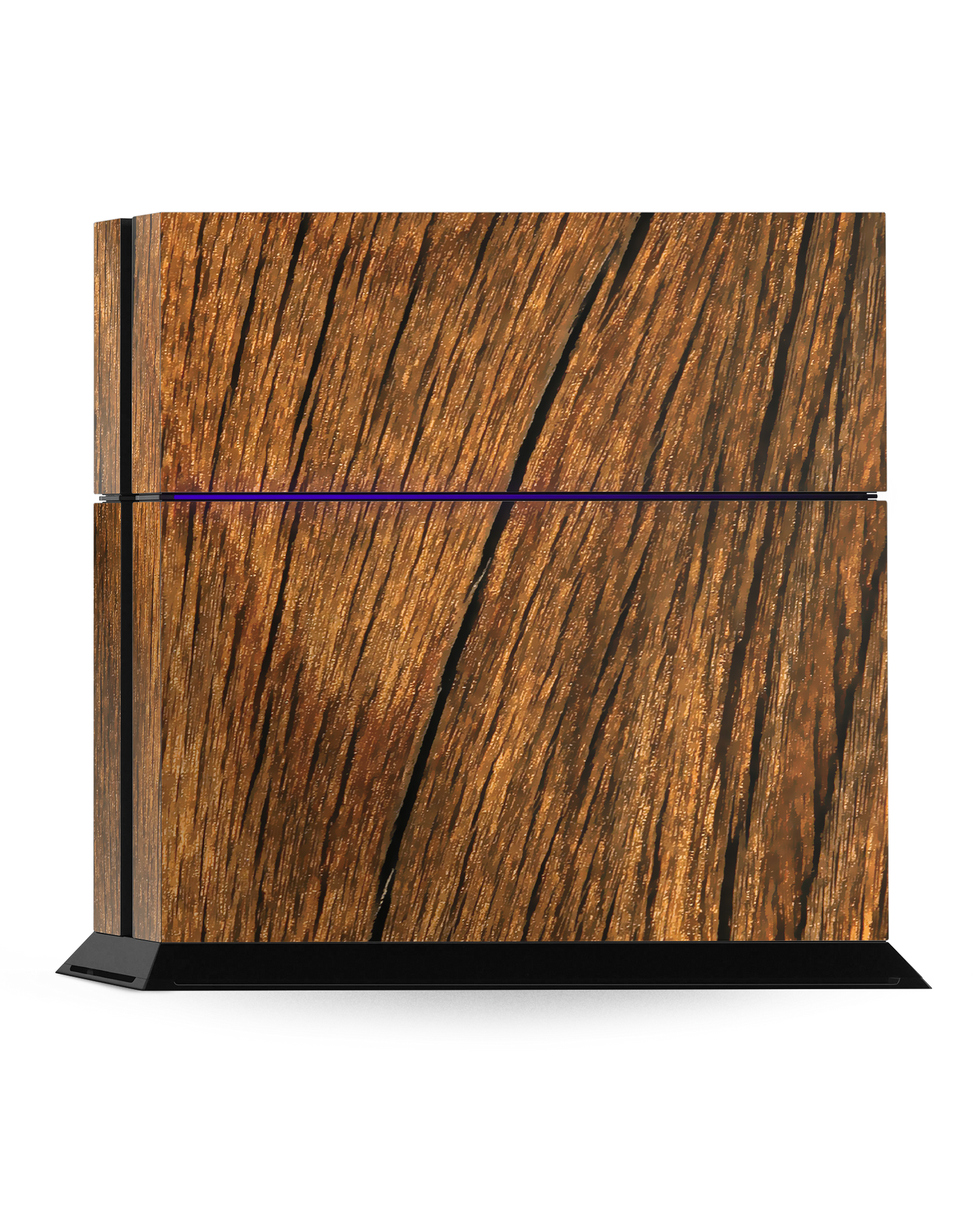 Wood Console Skin for Sony PlayStation 4: Standing