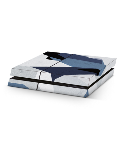 Geometric Camo Blue Console Skin for Sony PlayStation 4